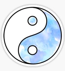 Watercolor Yin Yang Sticker