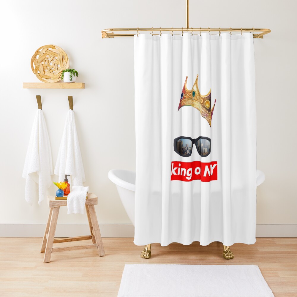King Of Ny Shower Curtain By Tonyara Redbubble