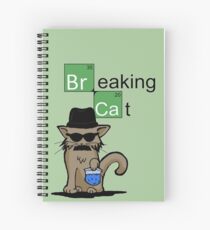 Breaking Cat Spiral Notebook