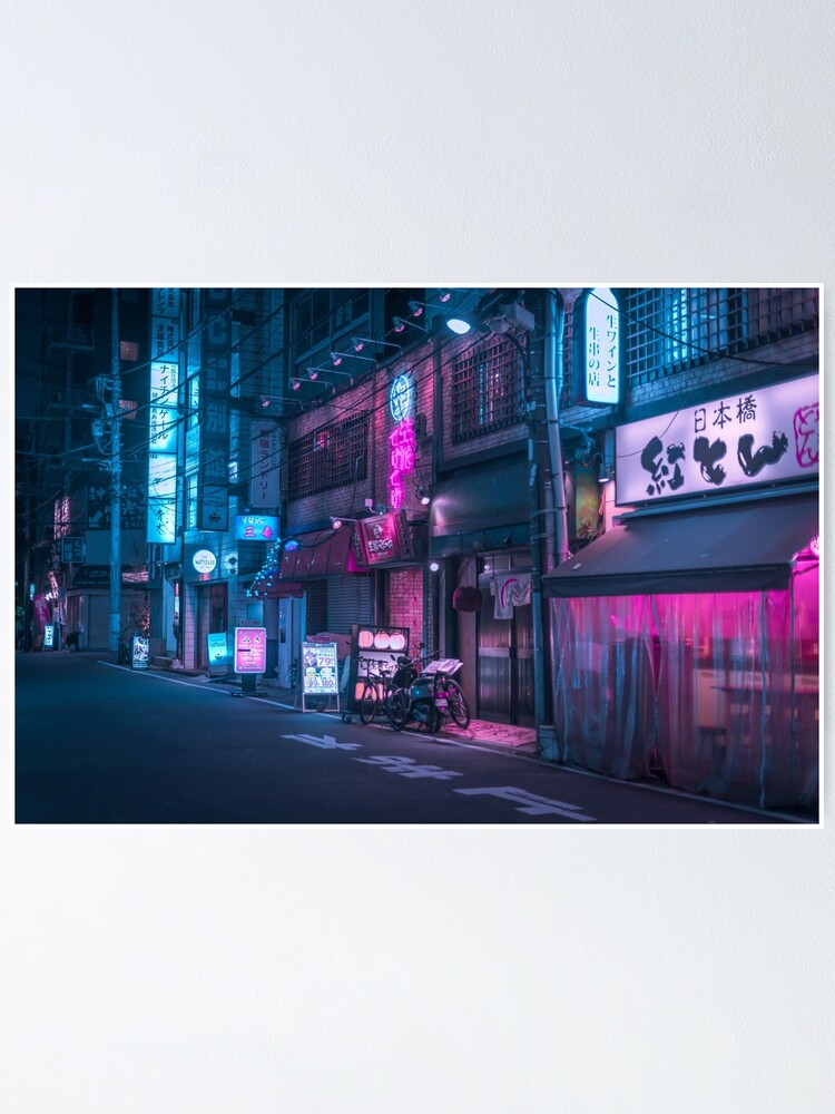 Alternate view of Neon and Brick wall Poster