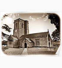 Church of St. Mary the Virgin - Antiqued print Poster