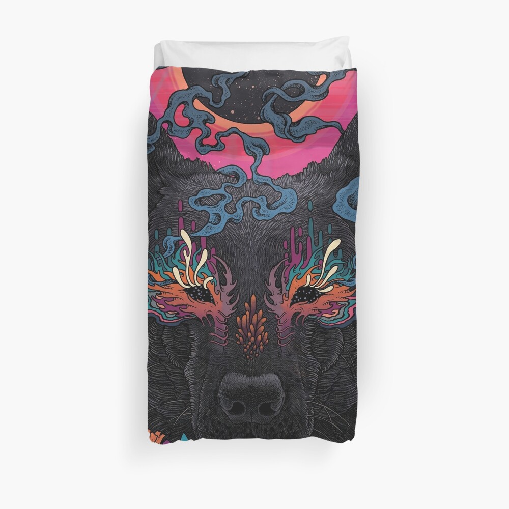 Black Eyed Dog Duvet Cover