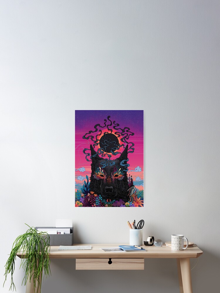 Alternate view of Black Eyed Dog Poster