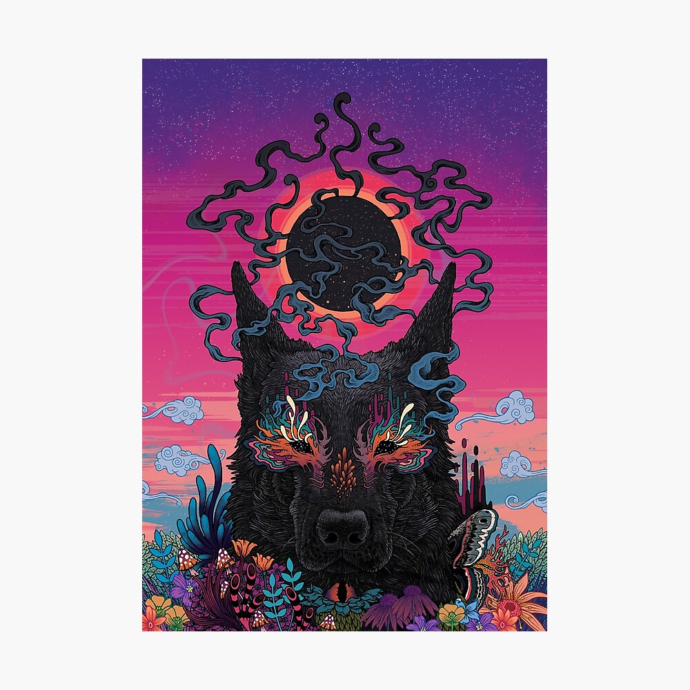 Black Eyed Dog Photographic Print