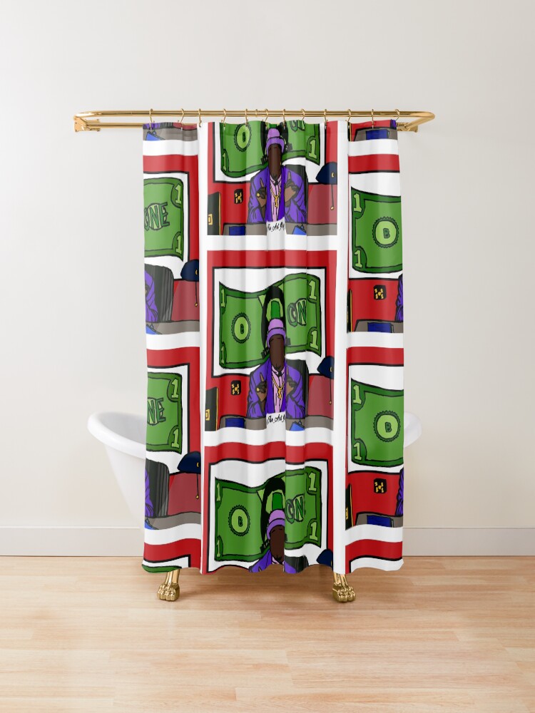 "Dollar Bill" Shower Curtain by FHoliday Redbubble