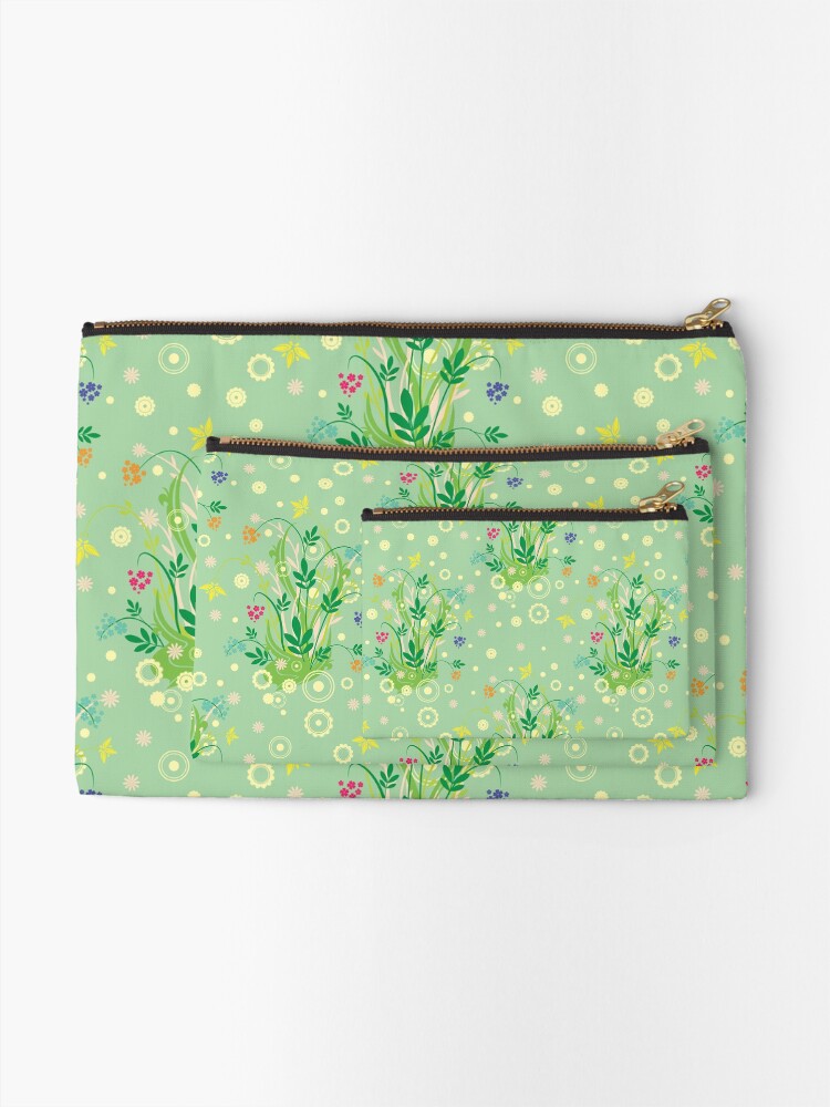 Alternate view of Decorative products with floral ornament. Zipper Pouch