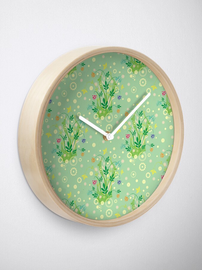 Alternate view of Decorative products with floral ornament. Clock