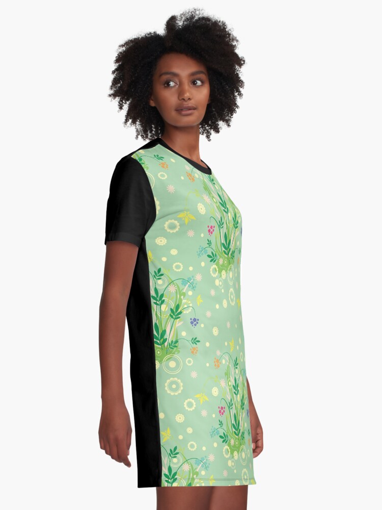 Alternate view of Decorative products with floral ornament. Graphic T-Shirt Dress