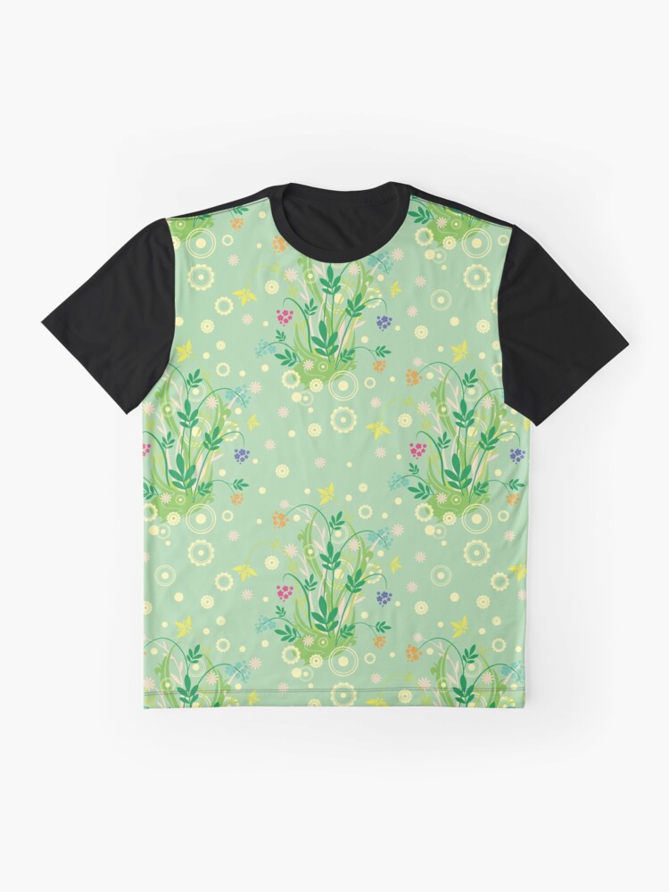 Alternate view of Decorative products with floral ornament. Graphic T-Shirt