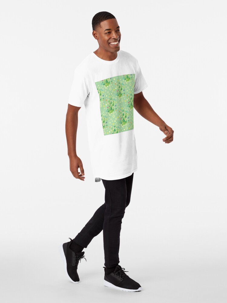 Alternate view of Decorative products with floral ornament. Long T-Shirt