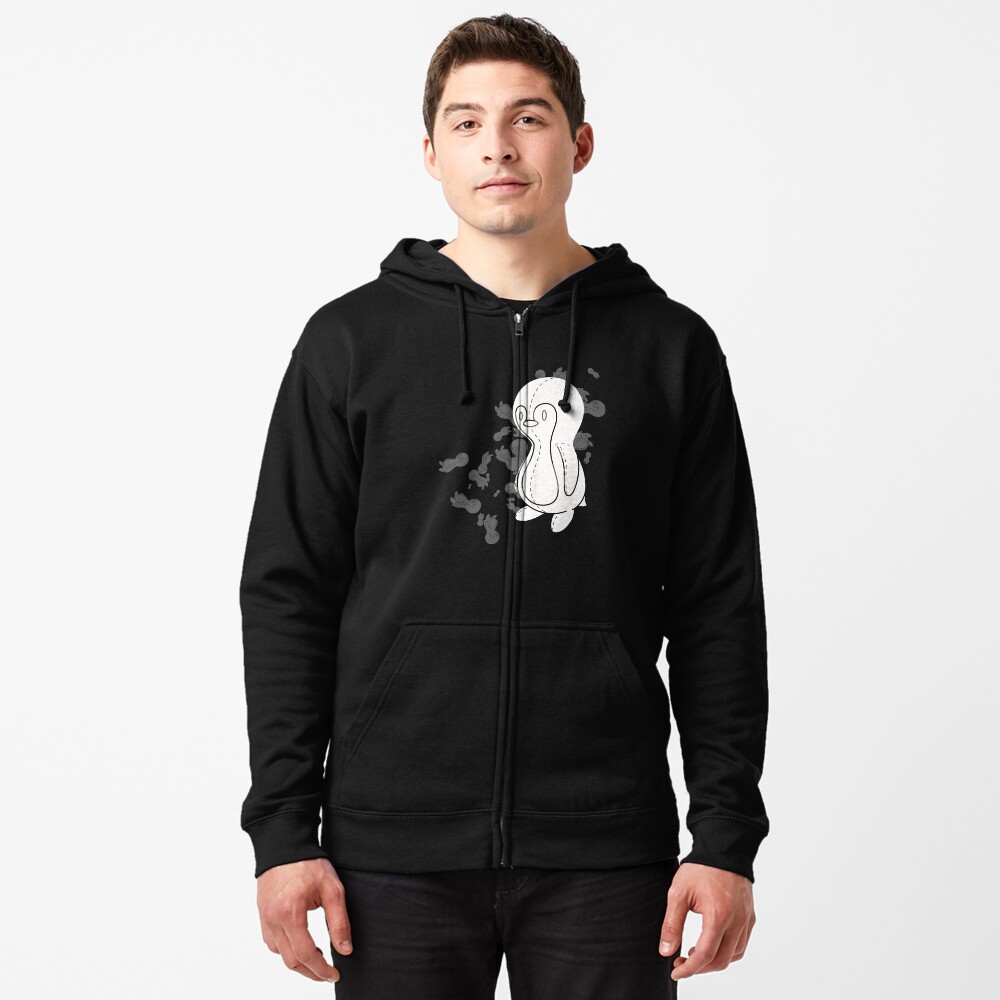 Penguin Doll Zipped Hoodie