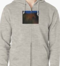 night blur Zipped Hoodie