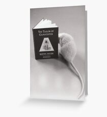 Pudge Reads Beatrix Potter Greeting Card