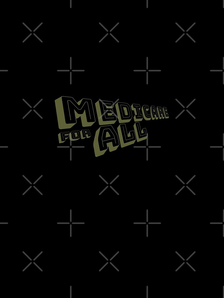 Medicare for All - Yellow Bungee Text by willpate