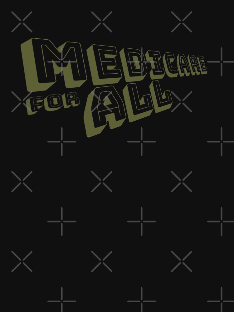 Medicare for All - Yellow Bungee Text by willpate
