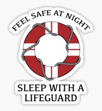 Sleep With A Lifeguard Sticker