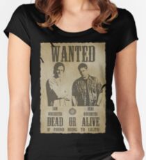 Supernatural - Wanted Dead or Alive Women's Fitted Scoop T-Shirt
