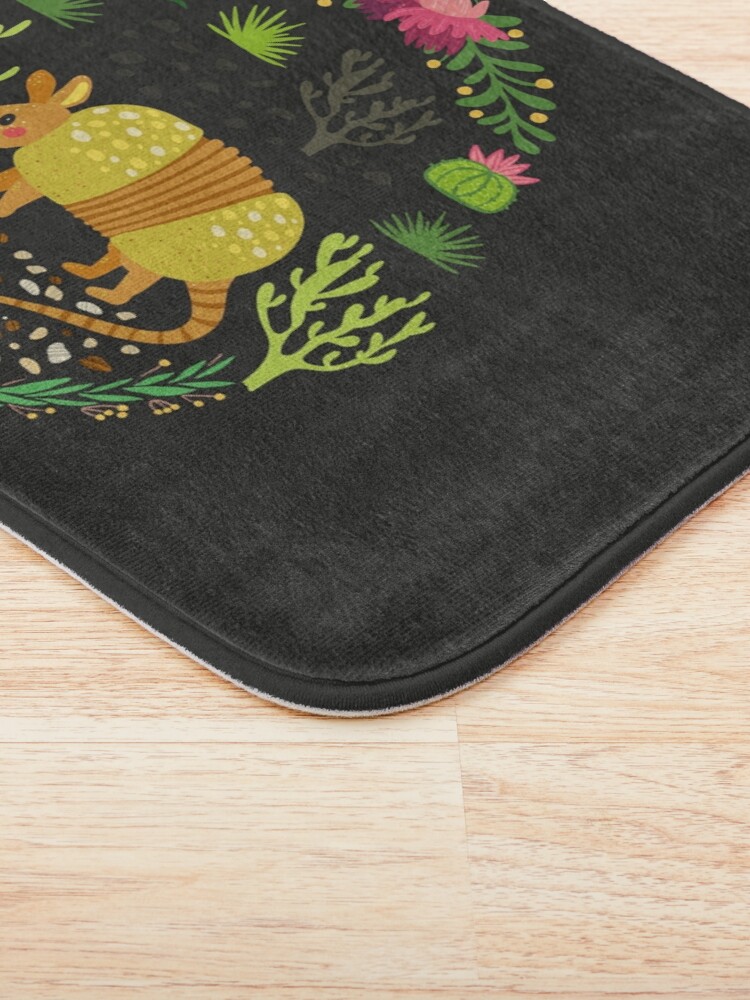 Alternate view of Yellow armadillo Bath Mat