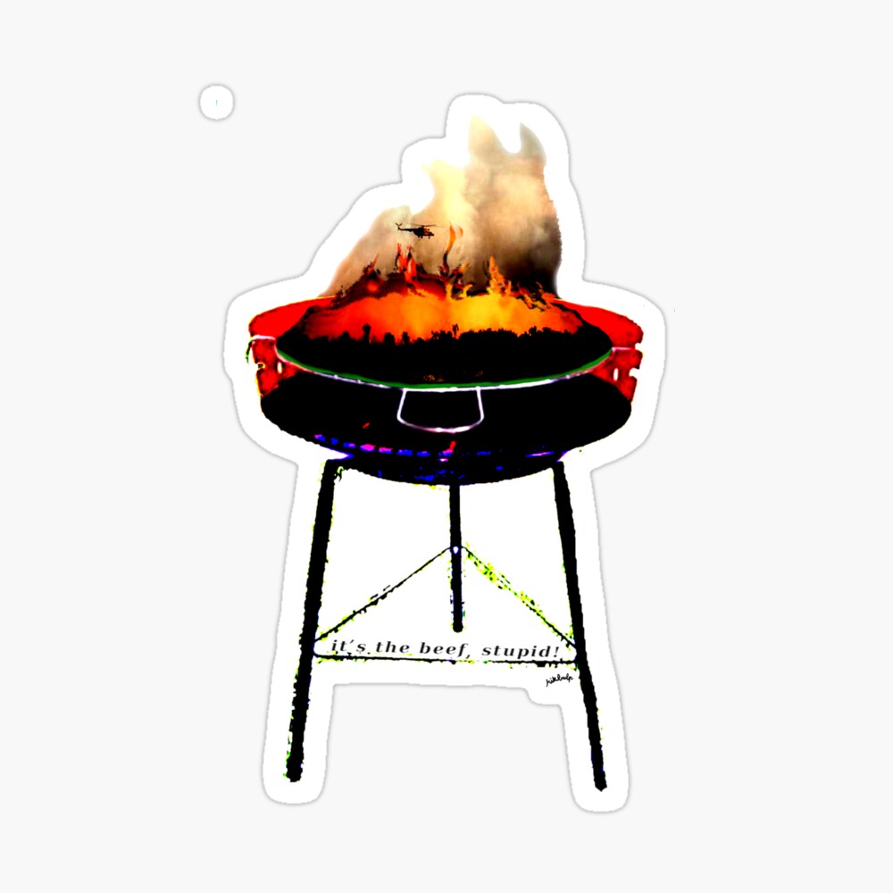 it's the beef, stupid! Sticker