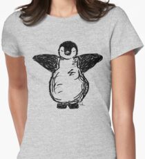 Penguin hug! Women's Fitted T-Shirt