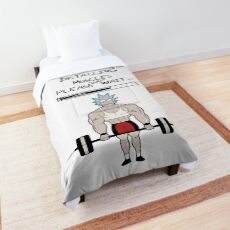 Rick and Morty. Installing muscles. Comforter