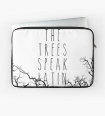 The trees speak latin Laptop Sleeve