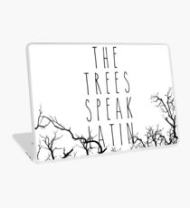 The trees speak latin Laptop Skin