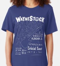 Waynestock (white) Slim Fit T-Shirt