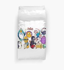 Adventure Time Tattoo Style Flash Duvet Cover