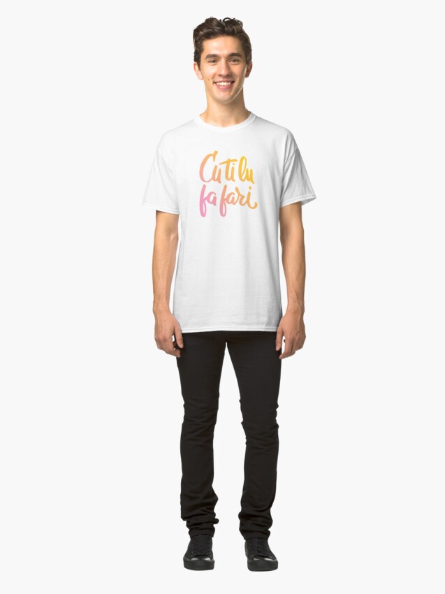 Alternate view of Cu ti lu fa fari - COLOR - #siculigrafia Classic T-Shirt