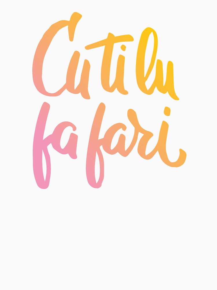 Cu ti lu fa fari - COLOR - #siculigrafia by premedito