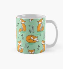 Dreamy Fox in Green Mug