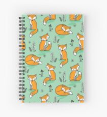 Cuaderno de espiral Dreamy Fox en verde