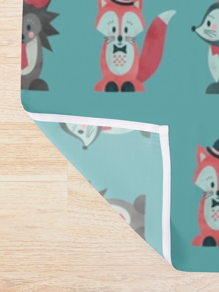Alternate view of Dark Dreams - Children's Bunker Wallpaper Shower Curtain