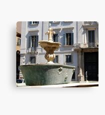 Granite Bath-Rome, Italy Canvas Print