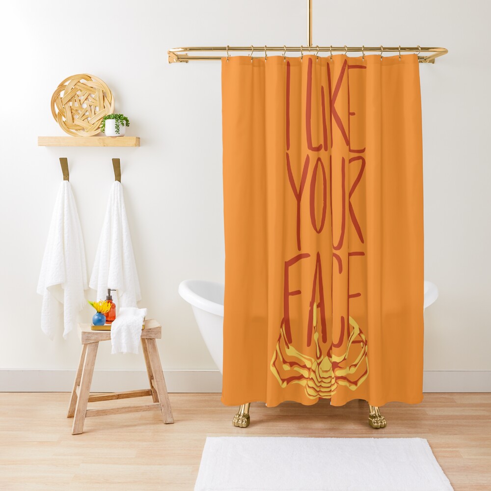 Facehugger Shower Curtain