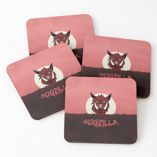 Hogzilla Coasters (Set of 4)