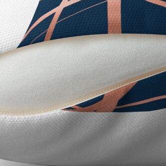 Alternate view of Navy and Copper Luxe Throw Pillow