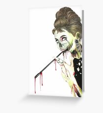 Zombies at Tiffany's Greeting Card