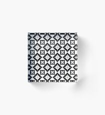 Bloque acrílico Floral Geometric Fake Lace pattern