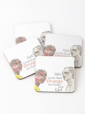 "Girl, Look How Orange You F*ckin' Look, Girl" - Alyssa Edwards & Coco Montrese With Text Coasters