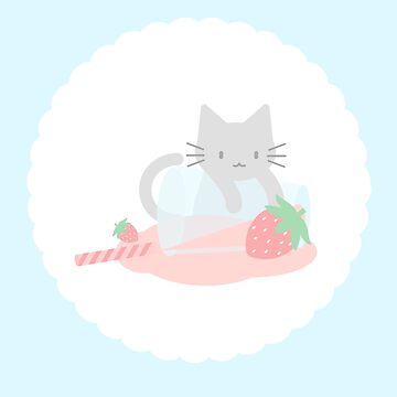Artwork thumbnail, Strawberry Cute Kittea by lucidly
