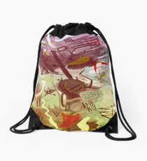 HERE WE ARE Drawstring Bag