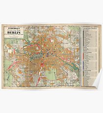 Berlin Map from Berlin The Wicked City (Call of Cthulhu) Poster