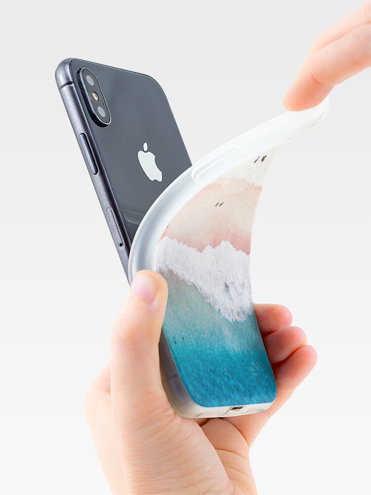 Alternate view of Aerial Sandy Beach iPhone Case & Cover