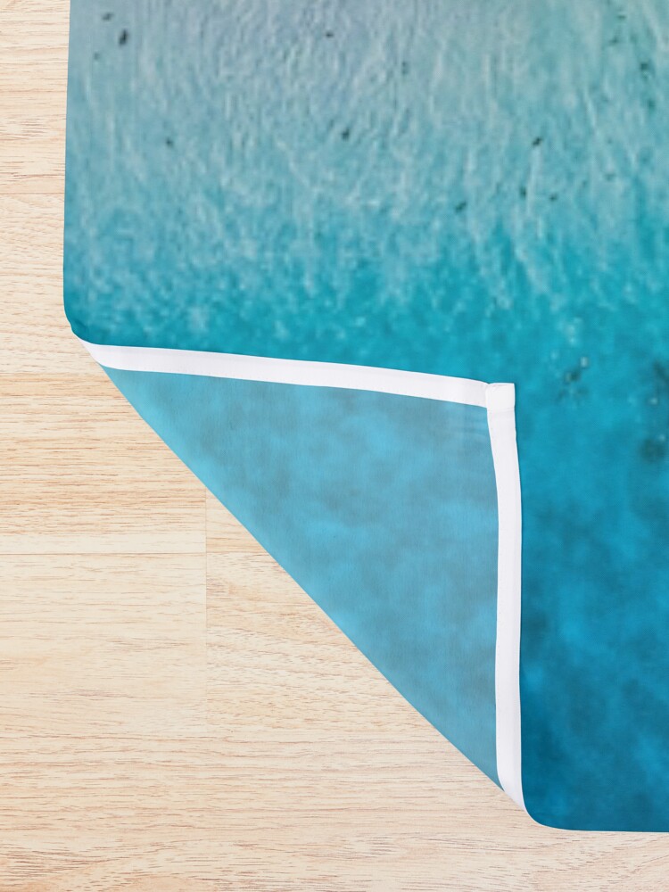 Alternate view of Aerial Sandy Beach Shower Curtain