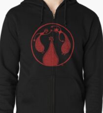 Minoan Dancers 3 Zipped Hoodie