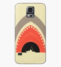 Großer weißer Biss Hülle & Klebefolie für Samsung Galaxy