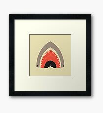 Great White Bite Framed Print