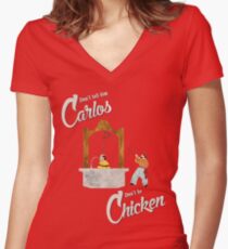 Carlos Women's Fitted V-Neck T-Shirt